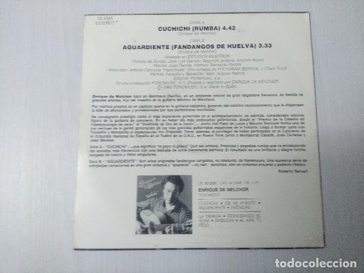Discos de vinilo: ENRIQUE DE MELCHOR/CUCHICHI/SINGLE. - Foto 3