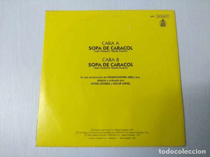 Discos de vinilo: SOPA DE CARACOL/SOCA FACTORY/SINGLE. - Foto 3