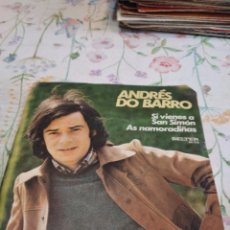 Discos de vinilo: B-9 DISCO VINILO 7 PULGADAS ANDRES DO BARRO SI VIENES A SAN SIMON. Lote 302688443