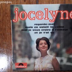 Discos de vinilo: JOCELYNE - REGARDE-MOI + MAIS CA VALAIT LA PEINE + MOI JE VAIS CROIRE A L'AMOUR + ET JE T'AI V. Lote 302759608