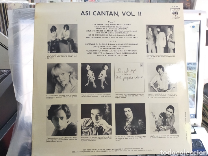 Discos de vinilo: As&iacute; cantan vol.11 LP 1977 - Foto 2