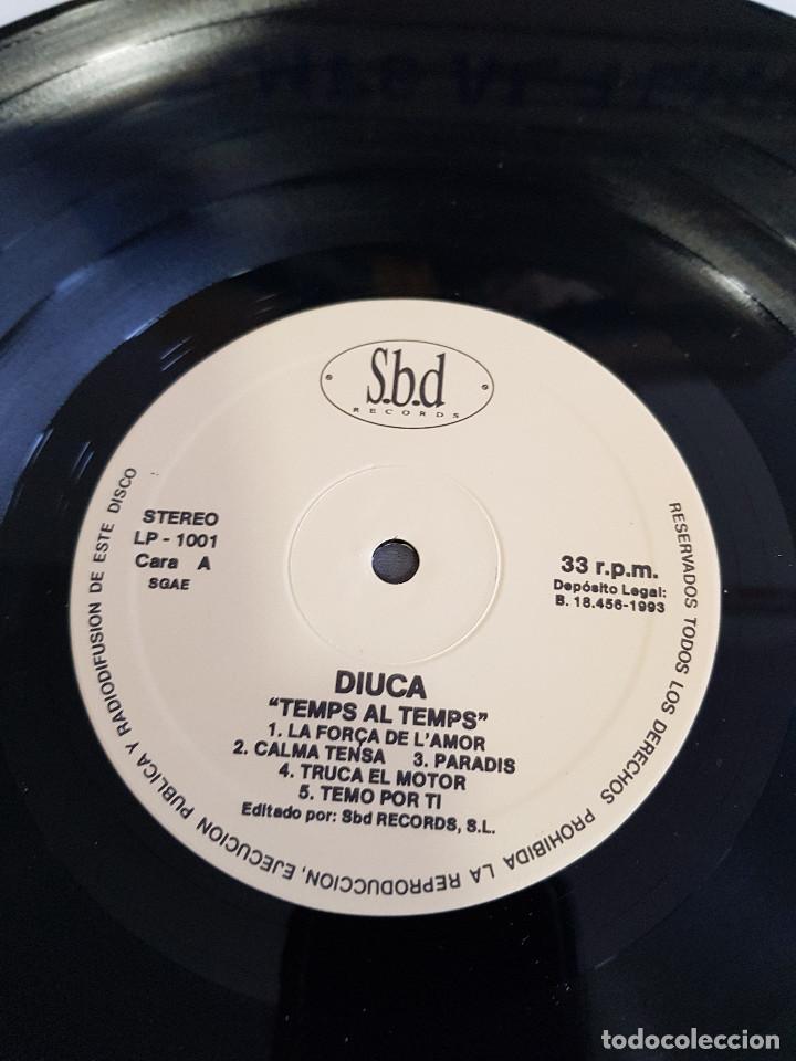 Discos de vinilo: DIUCA - TEMP AL TEMPS - Foto 2