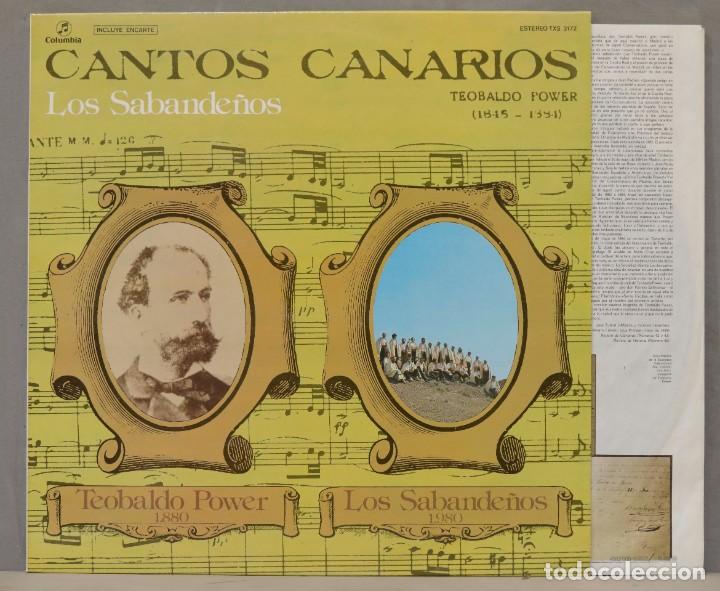 Discos de vinilo: LP.CANTOS CANARIOS. LOS SABANDE&Ntilde;OS - Foto 1