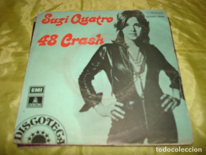 Discos de vinilo: SUZI QUATRO. 48 CRASH / LITTE BITCH BLUE. EMI ODEON, 1973. VINILO IMPECABLE(#) - Foto 1
