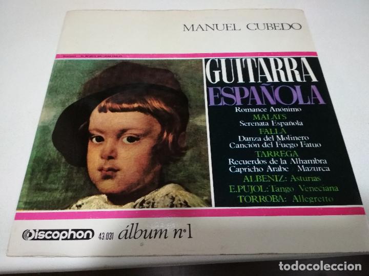 Discos de vinilo: MANUEL CUBERO, GUITARRA ESPA&Ntilde;OLA, DISCOPHON - Foto 4