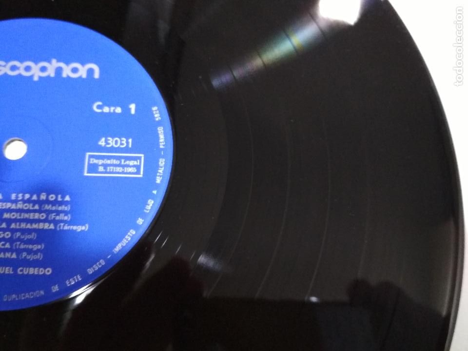 Discos de vinilo: MANUEL CUBERO, GUITARRA ESPA&Ntilde;OLA, DISCOPHON - Foto 6