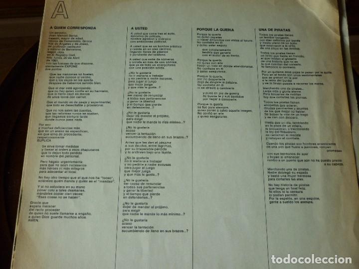 Discos de vinilo: DISCO LP DE SERRAT EN TRANSITO- 1981 - Foto 3