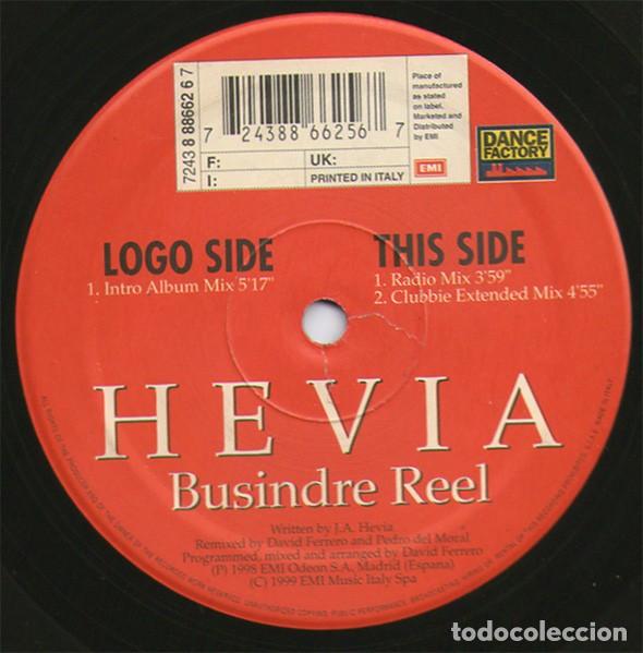 Discos de vinilo: Hevia – Busindre Reel - Foto 3 - 302882978
