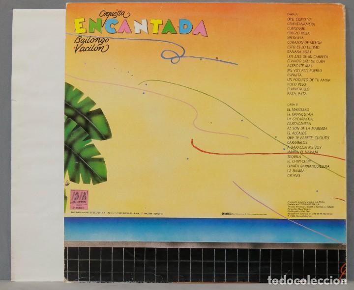 Discos de vinilo: LP. ORQUESTA ENCANTADA. BAILONGO VACILON - Foto 2