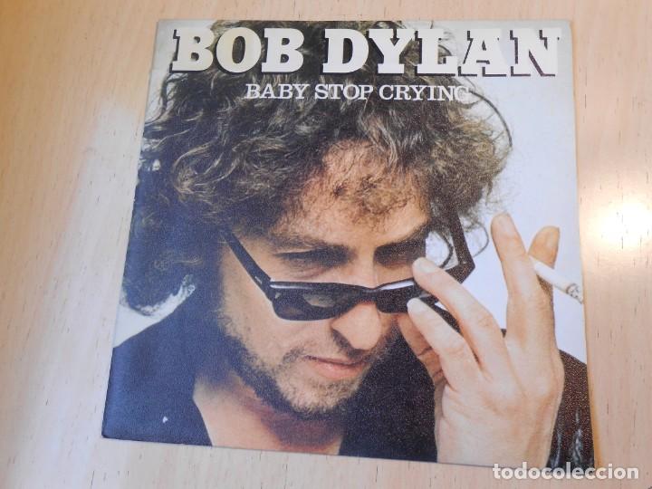 Discos de vinilo: BOB DYLAN, SG, BABY STOP CRYING + 1, A&Ntilde;O 1978 - Foto 1