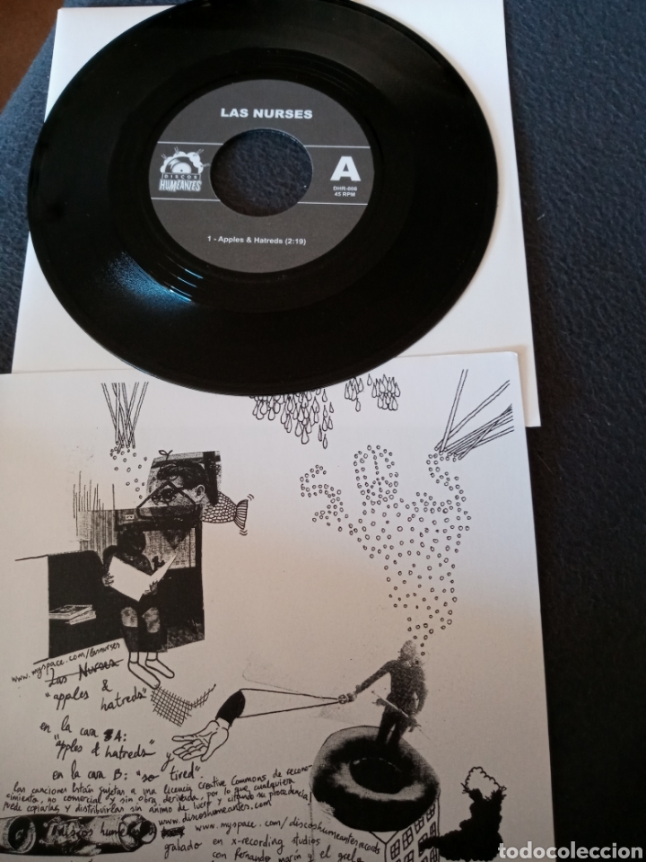 Discos de vinilo: Las Nurses.apples & hatreds.vinilo single 7&rdquo; - Foto 3