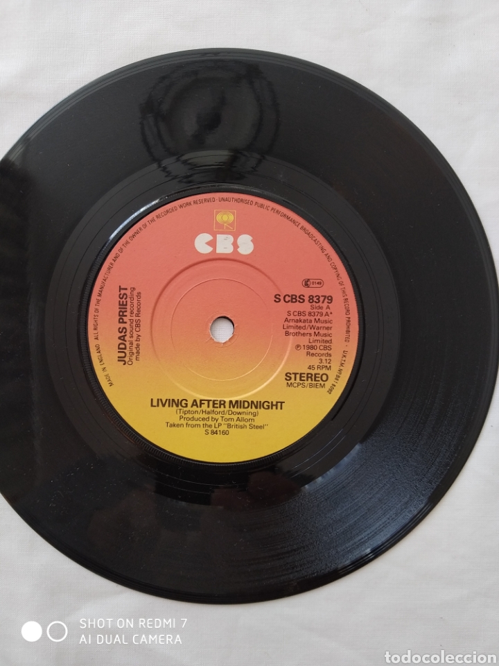 Discos de vinilo: Judas Priest, Living after midnight,single,S CBS 8379 - Foto 2 - 302958988