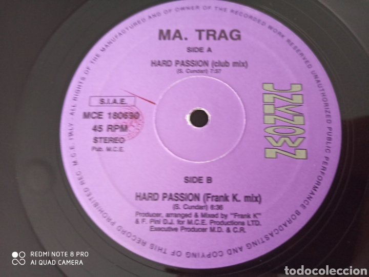 Discos de vinilo: Ma. Trag - Hard Passion (12&rdquo;) - Foto 1