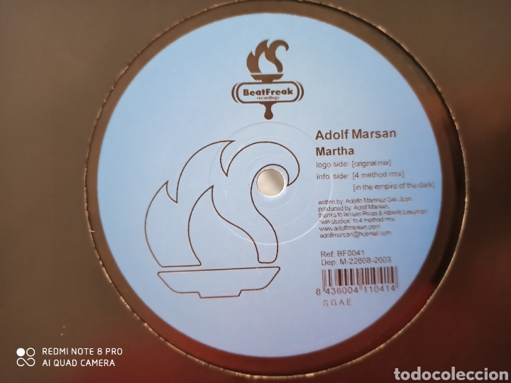 Discos de vinilo: Adolf Marsan - Martha (12&rdquo;) - Foto 1
