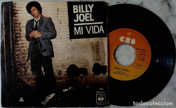 Discos de vinilo: BILLY JOEL, MI VIDA. SINGLE ORIGINAL ESPA&Ntilde;A A&Ntilde;O 1978 - Foto 1