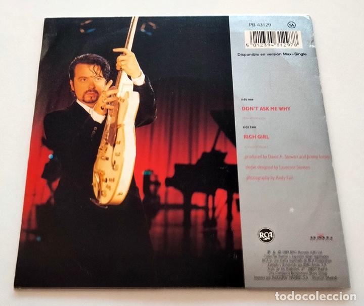 Discos de vinilo: VINILO SINGLE DE EURYTHMICS. DONT ASK ME WHY. 1989. - Foto 2