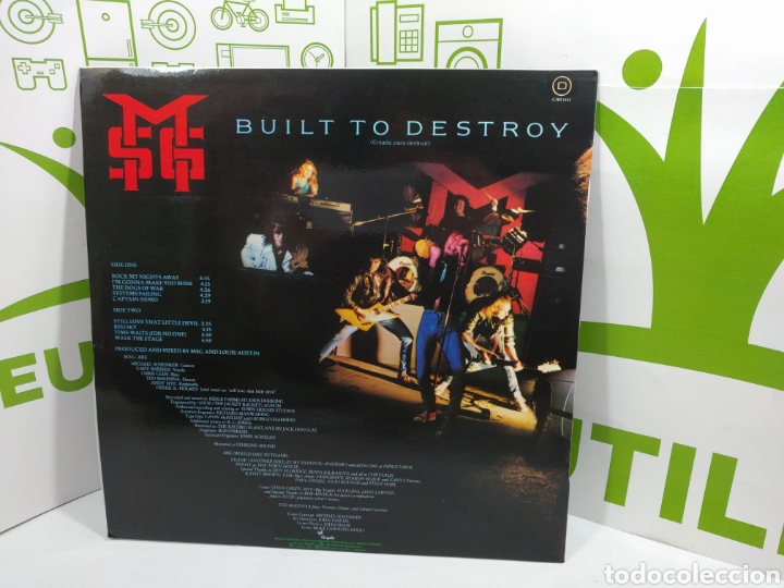 Discos de vinilo: The Michael Schenker Group. Built to Destroy.LP 1983. - Foto 2
