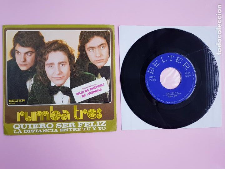 Discos de vinilo: DISCO-SINGLE-VINILO-rUMBA TRES-QUIERO SER FELÍZ-BELTER-1975-COLECCIONISTAS - Foto 5 - 303053243