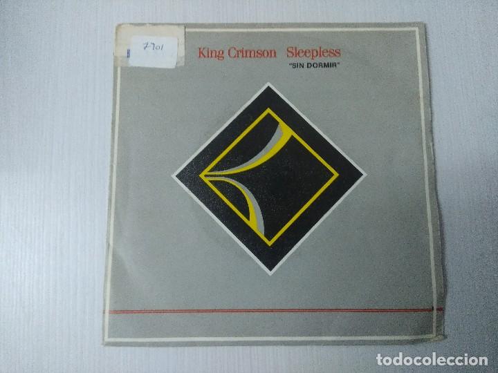 Discos de vinilo: KING CRIMSON/SLEEPLESS/SINGLE. - Foto 1