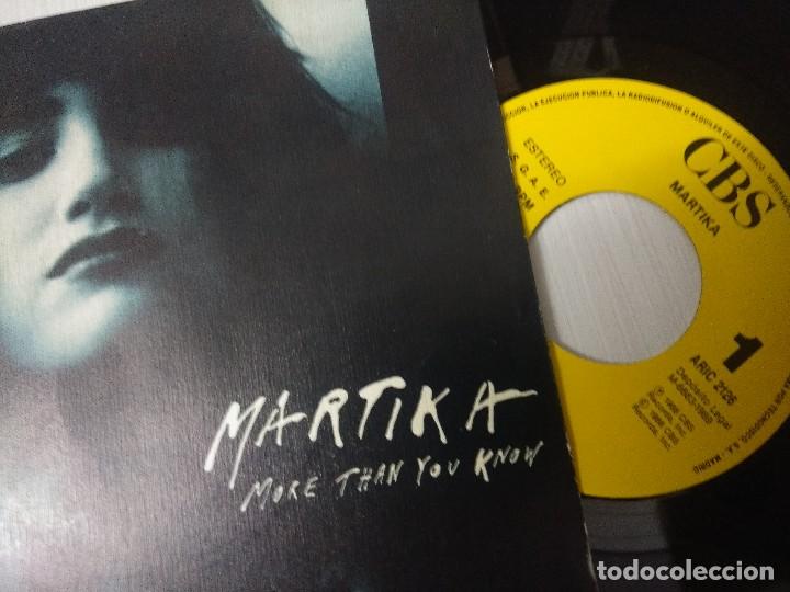 Discos de vinilo: MARTIKA/MORE THAN YOU KNOW/SINGLE PROMOCIONAL. - Foto 2