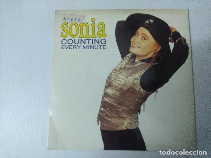 Discos de vinilo: SONIA/COUNTING EVERY MINUTE/SINGLE. - Foto 1