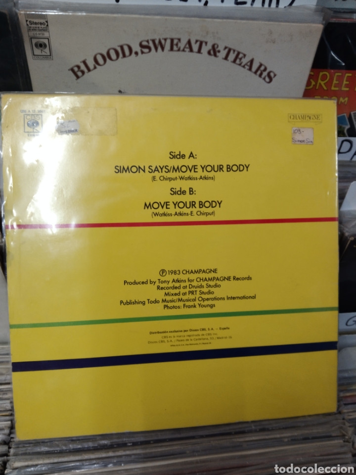 Discos de vinilo: Sim&oacute;n simple Simon says move your body - Foto 2