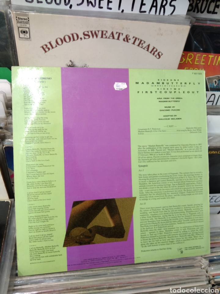 Discos de vinilo: Malcolm McLaren madam butterfly - Foto 2