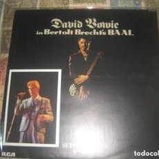 Discos de vinilo: DAVID BOWIE, IN BERTOLT BRECHT'S BAAL 12PULG (RCA 1982) +ENCARTE + FOTO POSTAL OG SIN SEÑALES DE USO. Lote 303127708