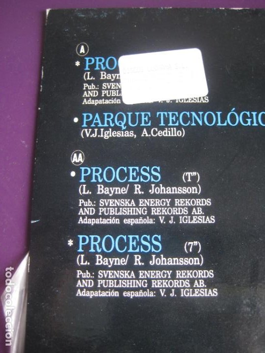 Discos de vinilo: Intruder – Process - MAXI SINGLE MELODY 1993 - TECHNO ELECTRONICA DISCO 90S HARD TRANCE - Foto 3 - 303147913