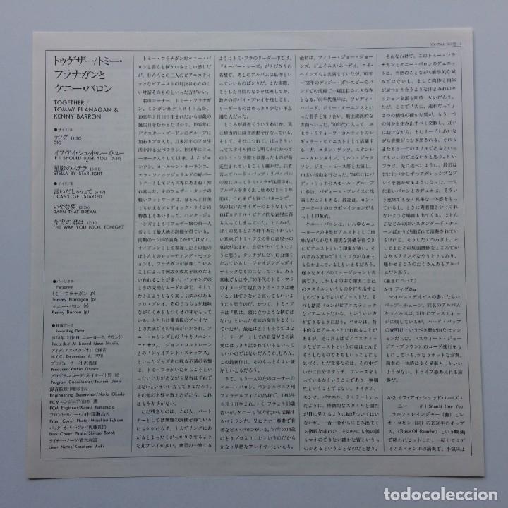 Discos de vinilo: Tommy Flanagan & Kenny Barron ‎– Together , Japan 1979 Denon - Foto 3 - 303169993