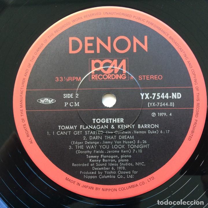Discos de vinilo: Tommy Flanagan & Kenny Barron ‎– Together , Japan 1979 Denon - Foto 5 - 303169993