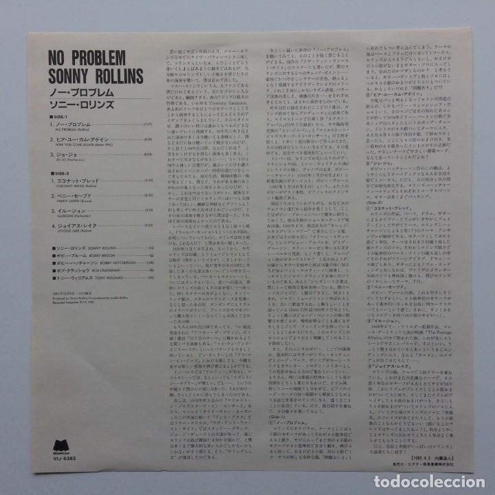 Discos de vinilo: Sonny Rollins ‎– No Problem , Japan 1982 Milestone - Foto 3 - 303177133