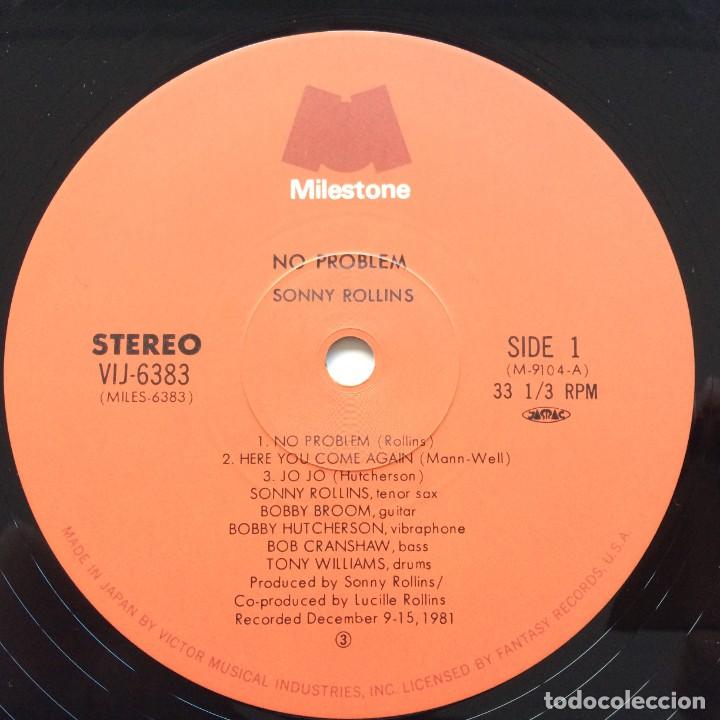 Discos de vinilo: Sonny Rollins ‎– No Problem , Japan 1982 Milestone - Foto 4 - 303177133