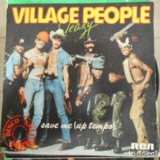 Discos de vinilo: VILLAGE PEOPLE SLEAZY , SAVE ME ( UP TEMPO ) , RCA , XB-1121. Lote 303184908