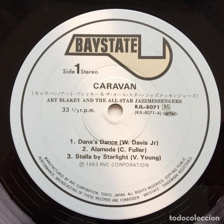 Discos de vinilo: Art Blakey & The All Star Jazz Messengers ‎– Caravan , Japan 1983 Baystate - Foto 4 - 303186518