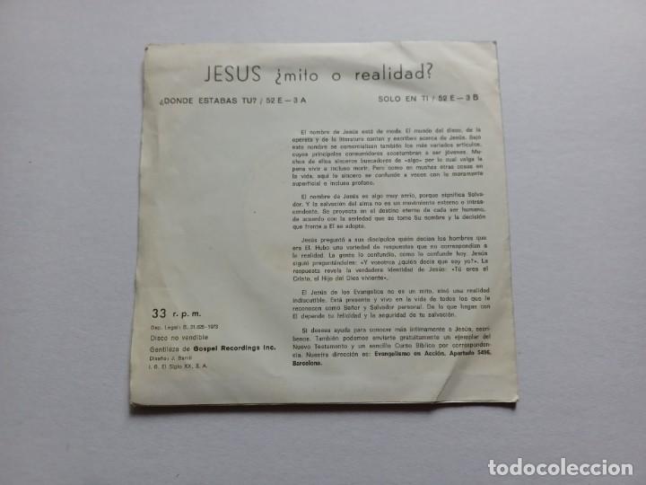 Discos de vinilo: JESUS &iquest; MITO O REALIDAD ? SINGLE 1973 - Foto 3