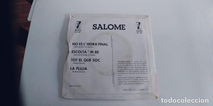 Discos de vinilo: SALOME-EP NO ES L&acute;HORA FINAL +3 - Foto 2