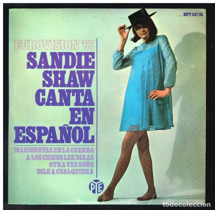 SANDIE SHAW - MARIONETAS EN LA CUERDA / A LOS CHICOS LES DIRAS +2 - EP 1967 - EUROVISION (Música - Discos de Vinilo - EPs - Festival de Eurovisión	)