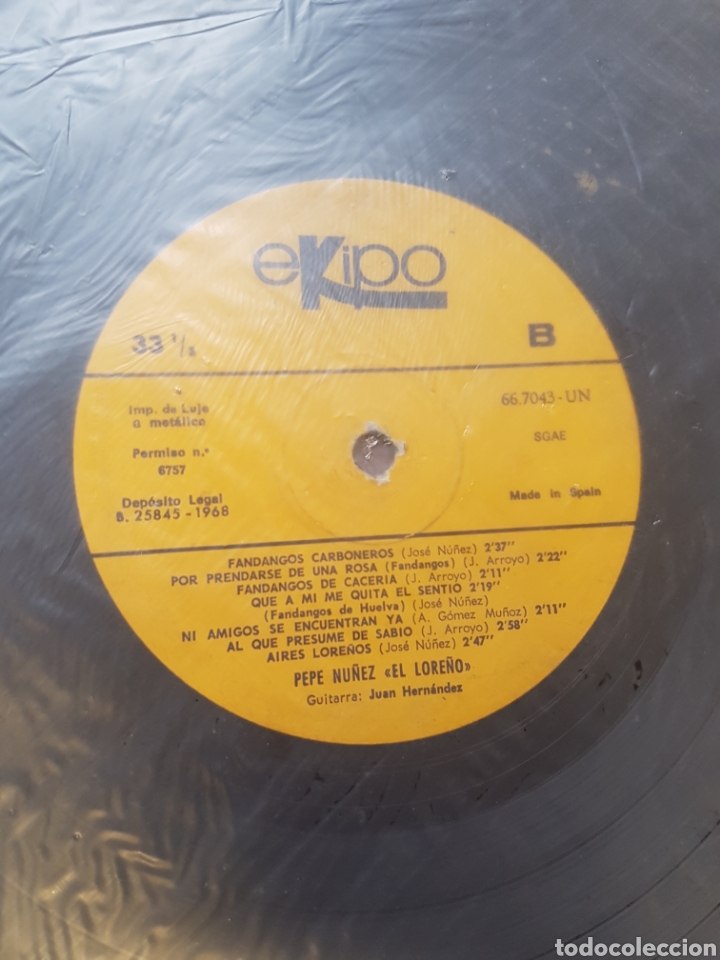 Discos de vinilo: PEPE NU&Ntilde;EZ EL LORE&Ntilde;O VINILO - Foto 3