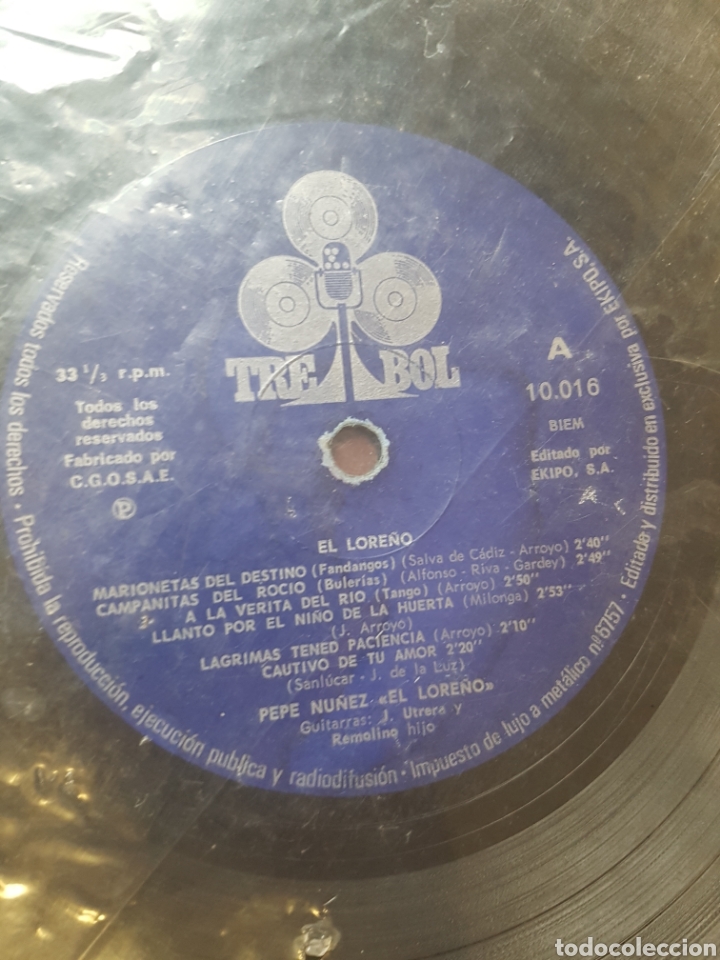 Discos de vinilo: PEPE NU&Ntilde;EZ EL LORE&Ntilde;O VIKILO - Foto 3