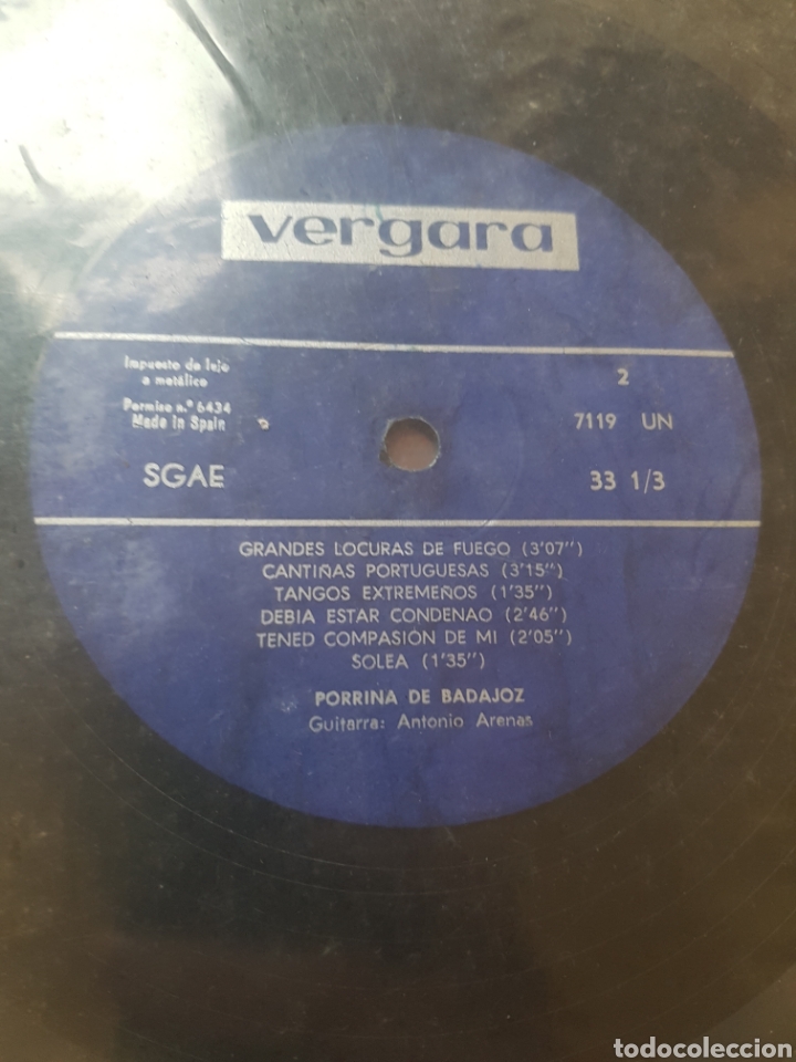 Discos de vinilo: PORRINA DE BADAJOZ VINILO - Foto 3