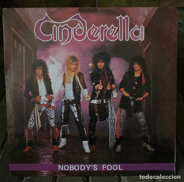 Discos de vinilo: Cinderella Nobody&rsquo;s fool single 1987 - Foto 1