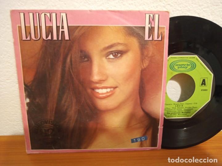 Discos de vinilo: LUCÍA - ÉL +TENDRÁS QUE DECIDIR - MOVIEPLAY (1982) - EUROVISION 1982 - Foto 1 - 303245993