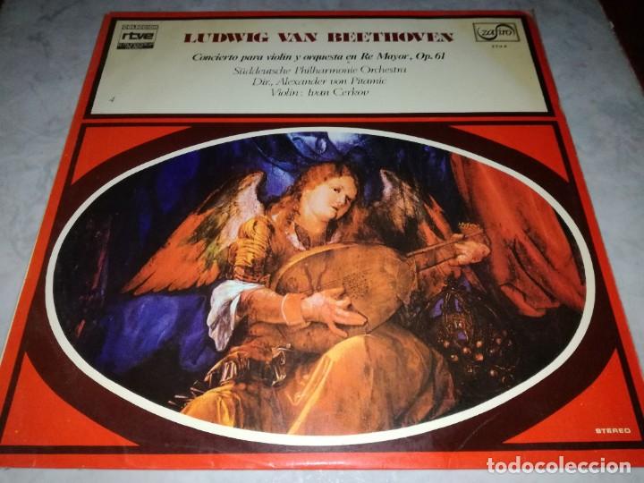 Discos de vinilo: LUDWIG VAN BEETHOVEN-COCIERTO PARA VIOLIN Y ORQUESTA EN RE MAYOR-ORIGINAL A&Ntilde;O 1977