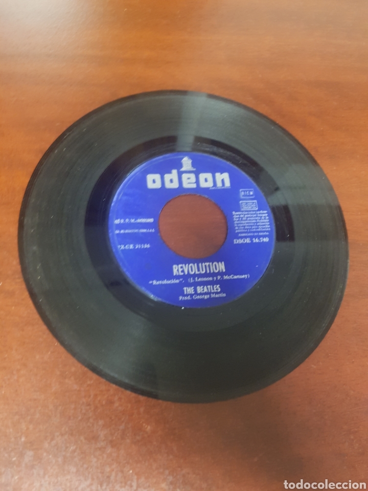 Discos de vinilo: THE BEATLES SINGLE HEY JUDE REVOLUTION ODEON - Foto 2