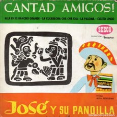 Discos de vinilo: EP JOSÉ Y SU PANDILLA: ALLÁ EN EL RANCHO GRANDE Y OTRAS 3 (1961). Lote 303297818