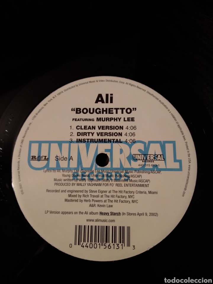 Discos de vinilo: Vinilo MAXISINGLE - ALI &rdquo;BOUGHETTO/I GOT THIS&rdquo; US.02 - Foto 3