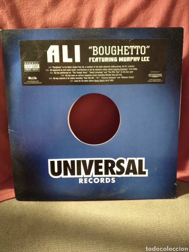 Discos de vinilo: Vinilo MAXISINGLE - ALI &rdquo;BOUGHETTO/I GOT THIS&rdquo; US.02 - Foto 1
