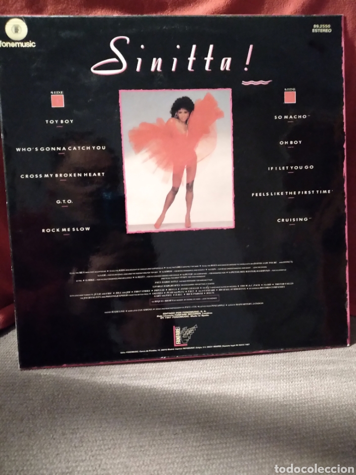 Discos de vinilo: Vinilo - SINITTA &rdquo;SINITTA&rdquo; ESP.87 - Foto 2