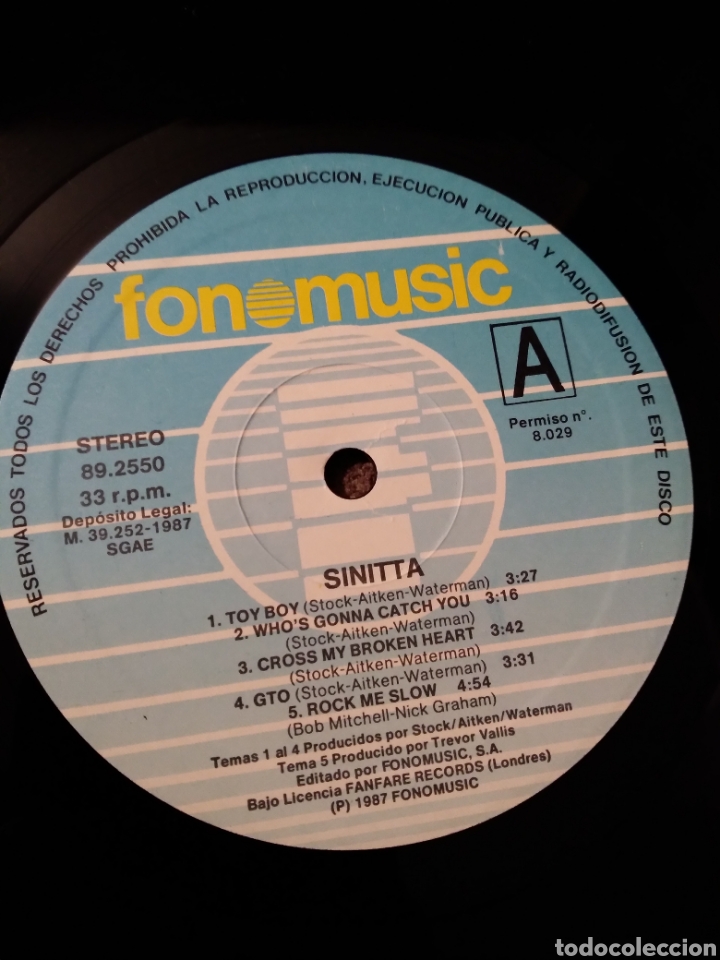 Discos de vinilo: Vinilo - SINITTA &rdquo;SINITTA&rdquo; ESP.87 - Foto 3